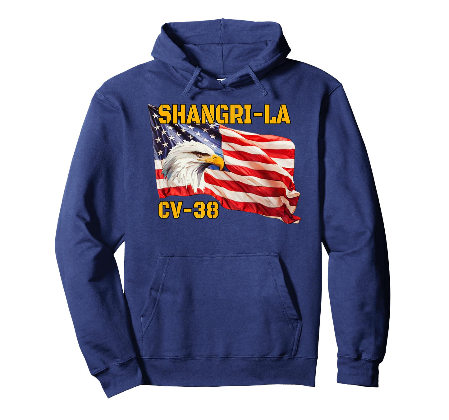 Warship Shangri-La CV-38 Aircraft Carrier Veterans Day Dad T-Shirt
