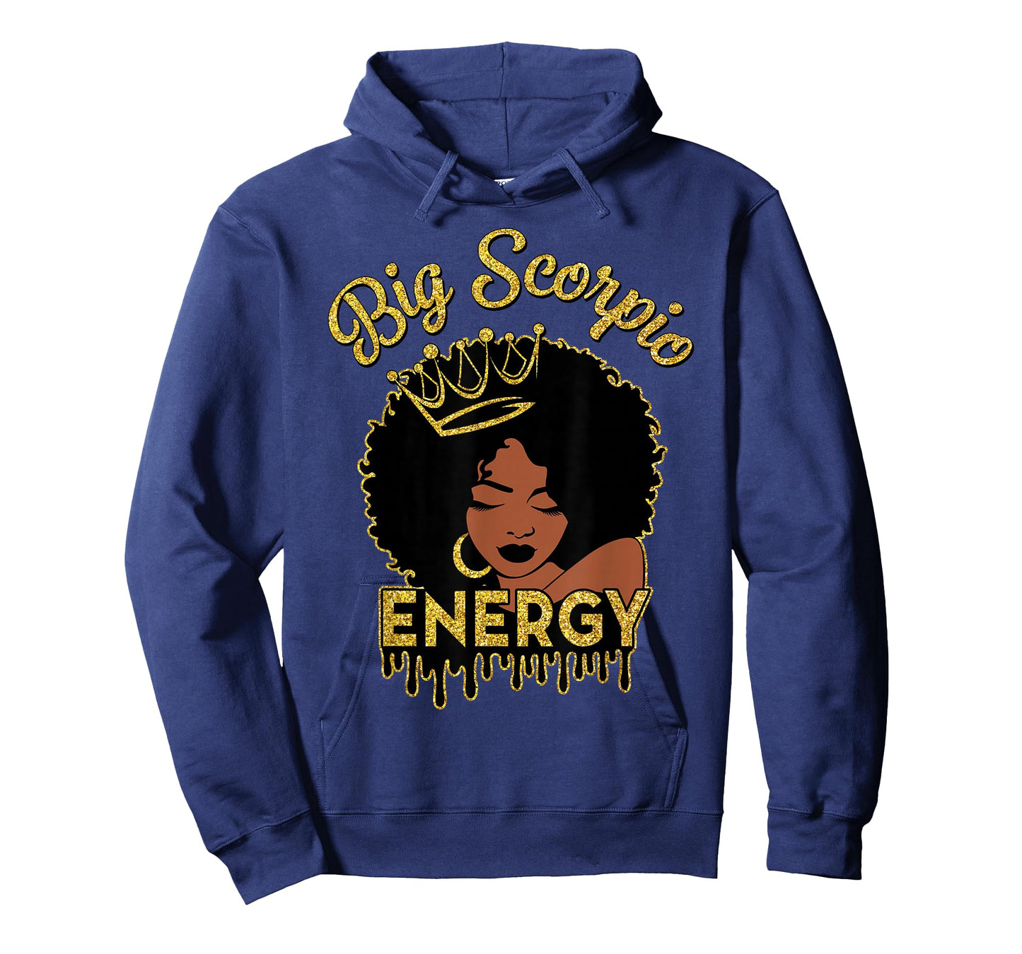 Big Scorpio Energy African American Afro Hair Black Women T-Shirt