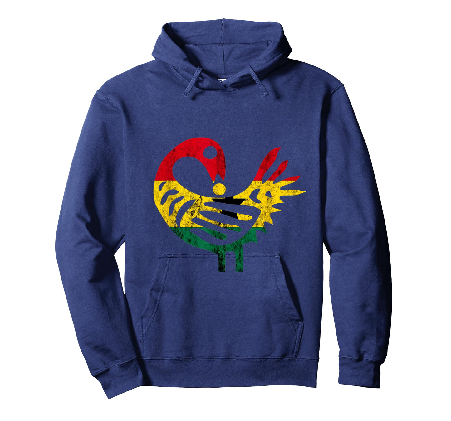 Sankofa African Bird Ghanese Flag Pride Juneteenth Ghana T-Shirt