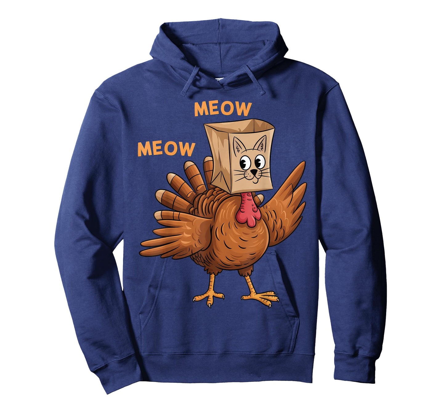 Thanksgiving Cat Fake Cat Meow Thanksgiving T-Shirt