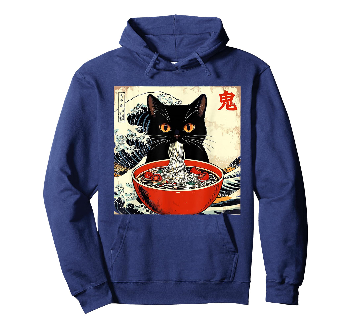 Anime Cat Ramen Japanese Funny Graphic Tees Kawaii Cat Anime T-Shirt