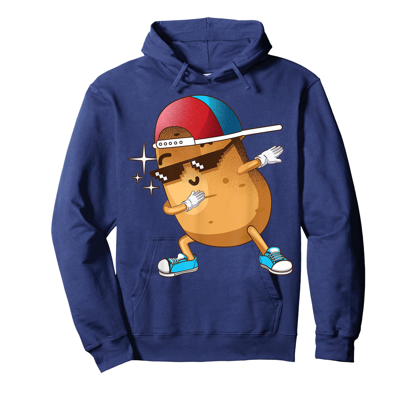 Funny Dabbing Potato Gift Cool Dancing Spuds Hip-hop Foodie T-Shirt