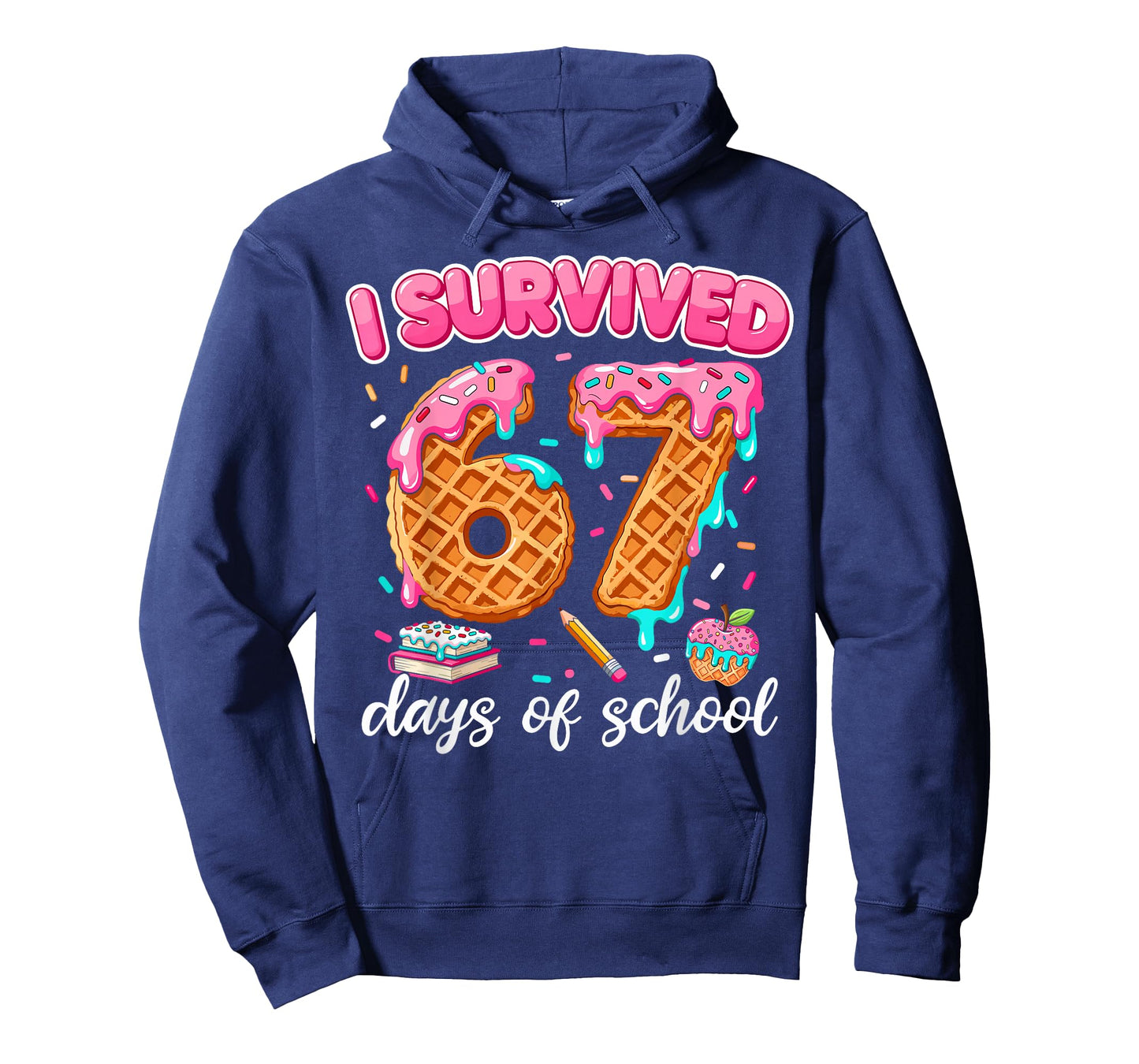 I Survived 67 Days of School 6 7 Teachers Students Six Seven T-Shirt