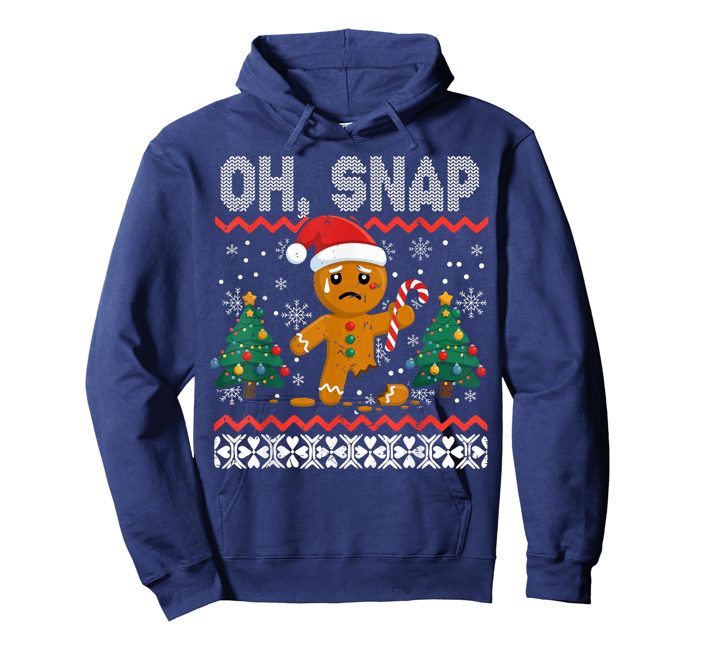 Oh Snap Funny Gingerbread Broken Cookie Christmas Xmas Boys T-Shirt