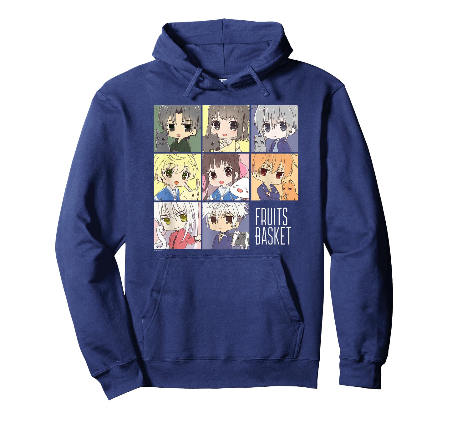 Fruits Basket Pastel Chibi Character Grid Anime T-Shirt