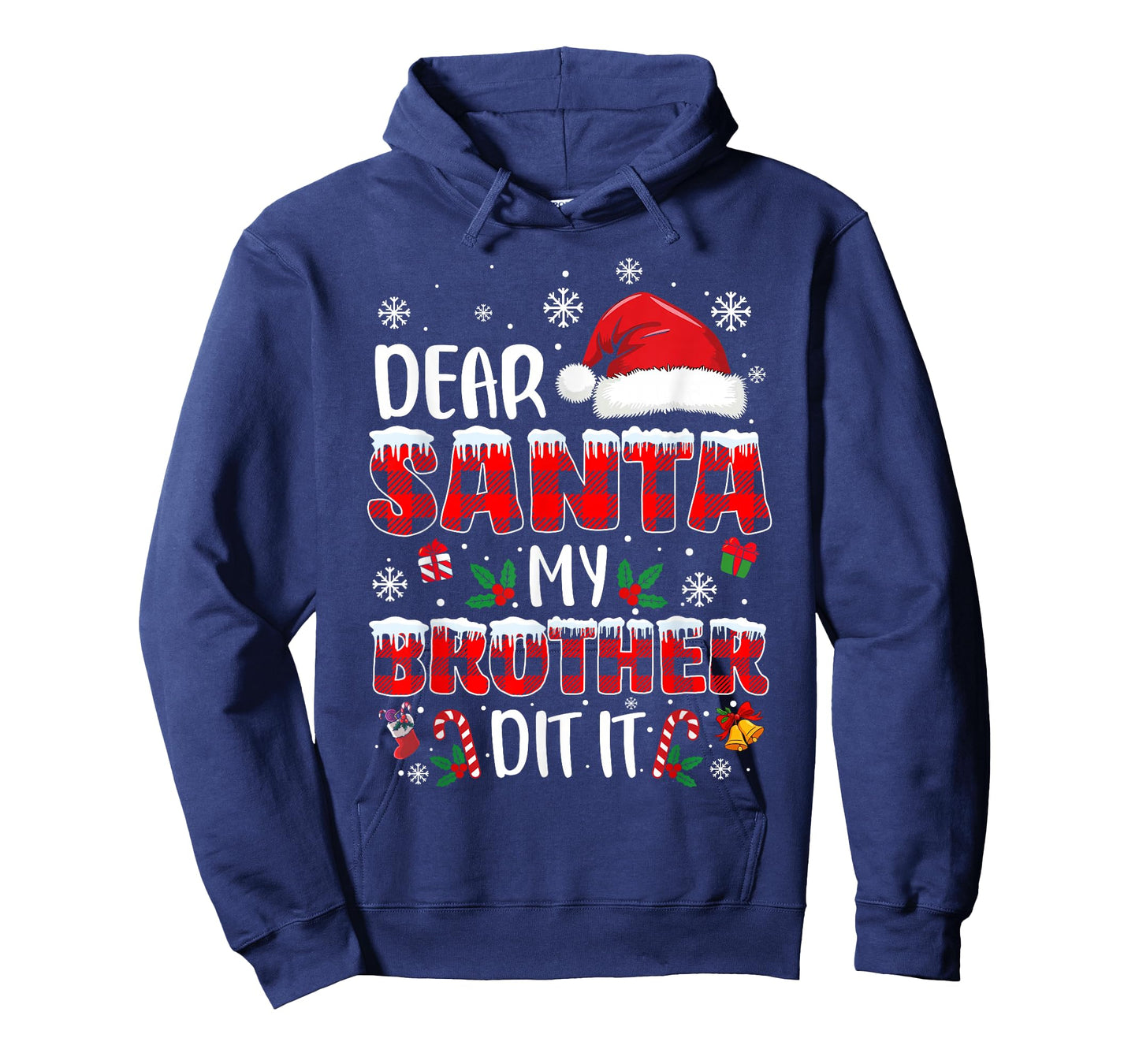 Dear Santa My Brother Did It Funny Christmas Boys Girls Kids T-Shirt