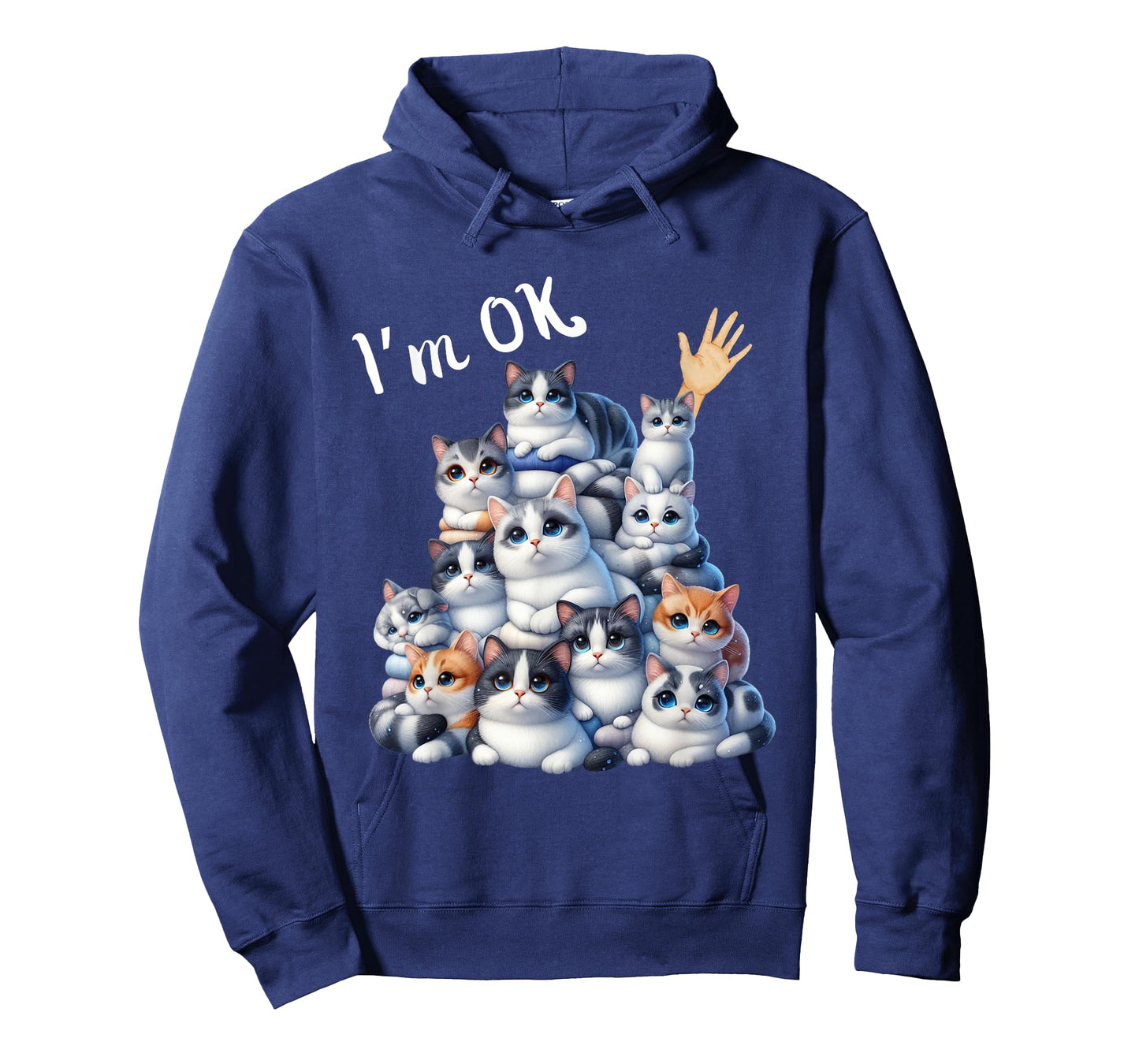 I'm Ok Cat Lover Funny Men Women Girls Kids T-Shirt
