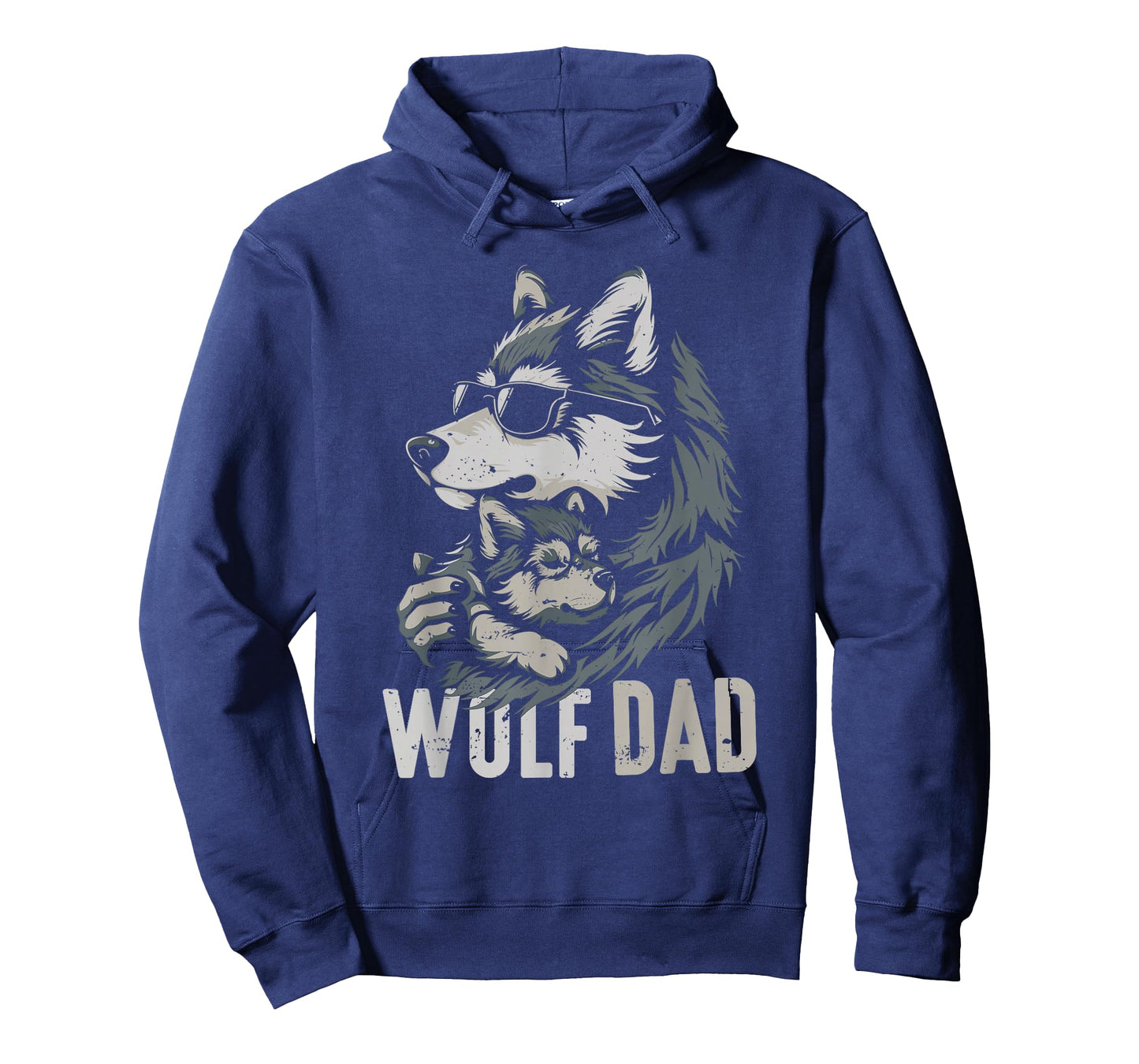 Wolf Dad and Baby Funny Fathers Day Daddy Wolfs Lovers T-Shirt