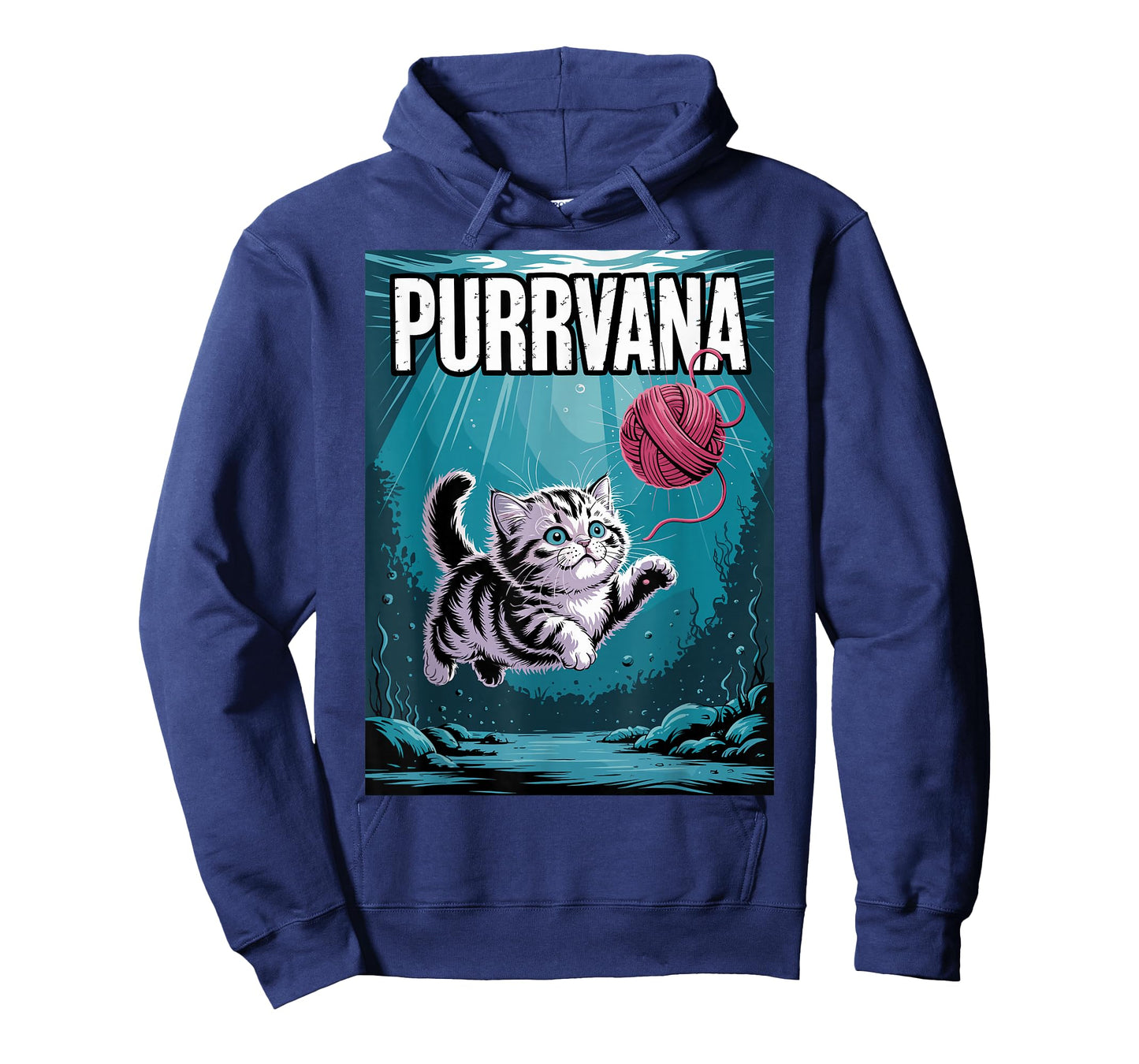 Purrvana Funny Cat Band T-Shirt