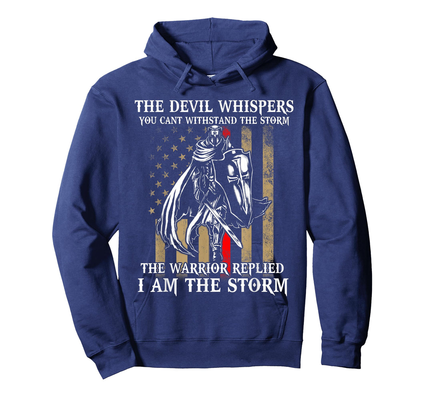 I Am The Storm Shirt Devil Whispersl Knight Templar US Flag T-Shirt