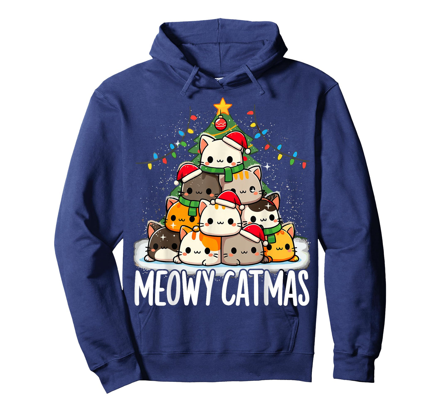 Christmas Meowy Catmas Tree Xmas Cat T-Shirt