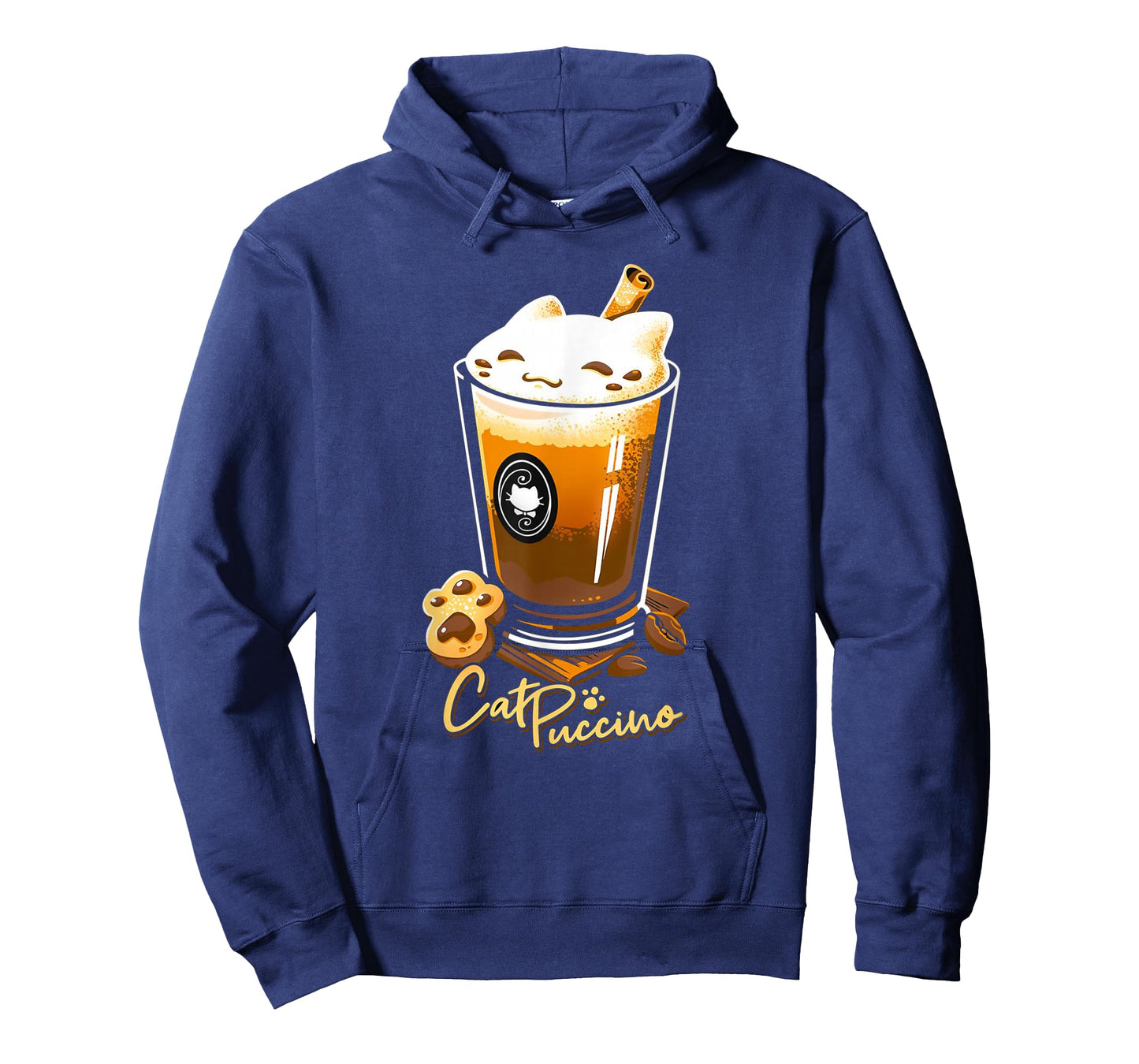 Retro Cat Boho Puccino Funny Coffee Cat Cute Cup T-Shirt