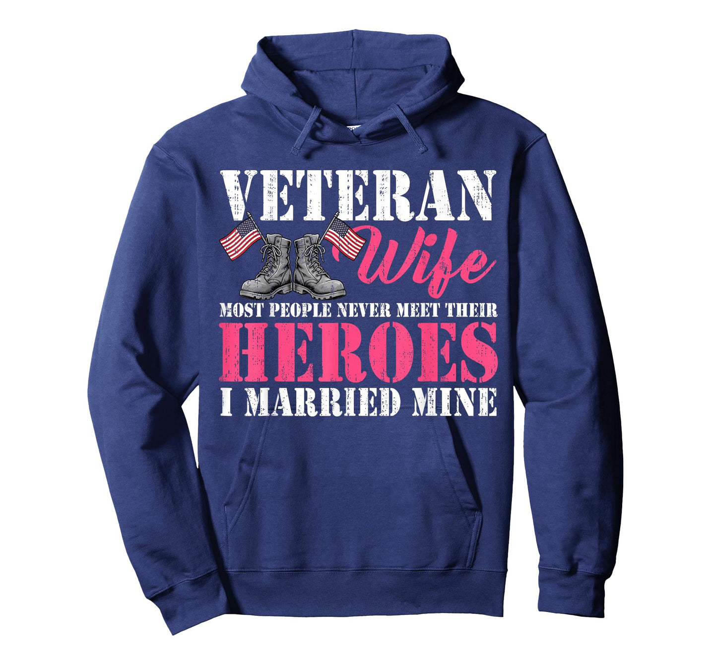 Veteran Wife Married Mine Proud Military Husband Veteran Day T-Shirt