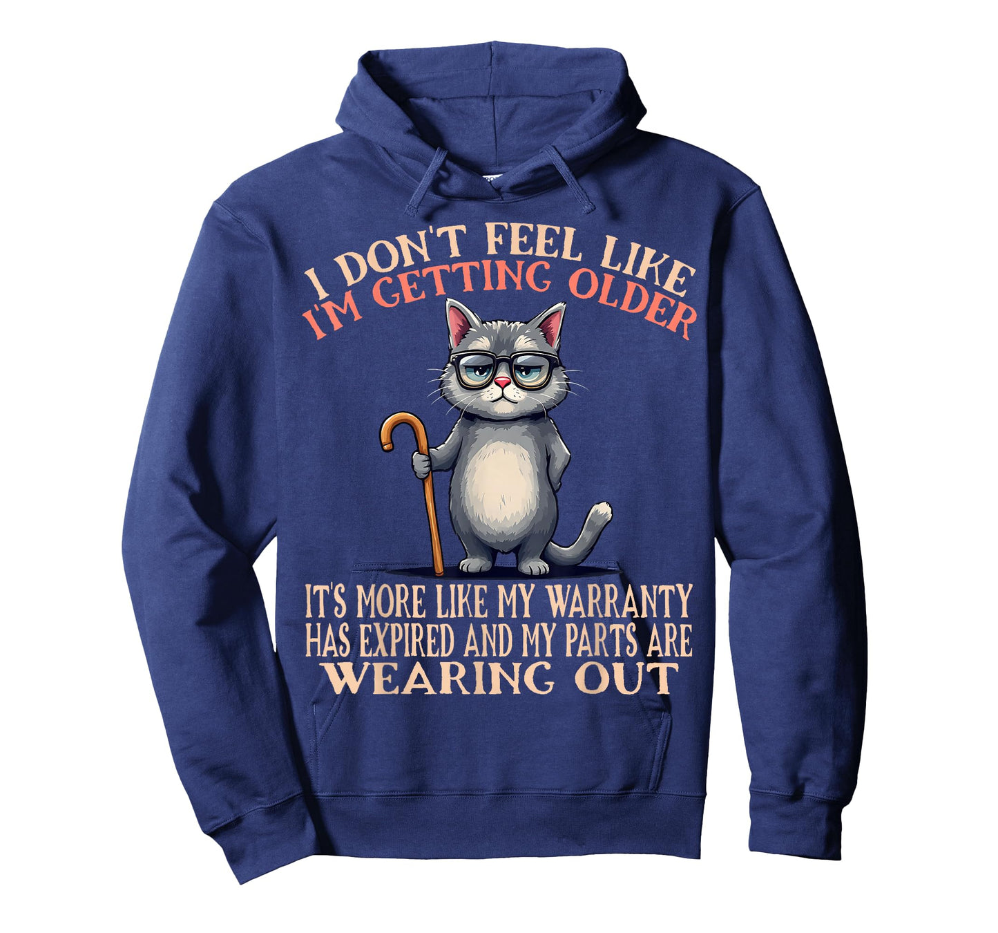 I Don't Feel Like I'm Getting Older Seniors Funny Aging Cat T-Shirt