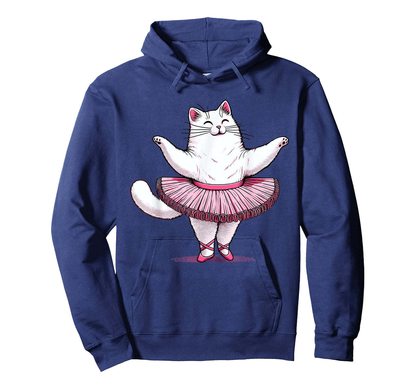 Cute Cat in Tutu Ballet Dancing Men Women Kids Funny Ballet T-Shirt