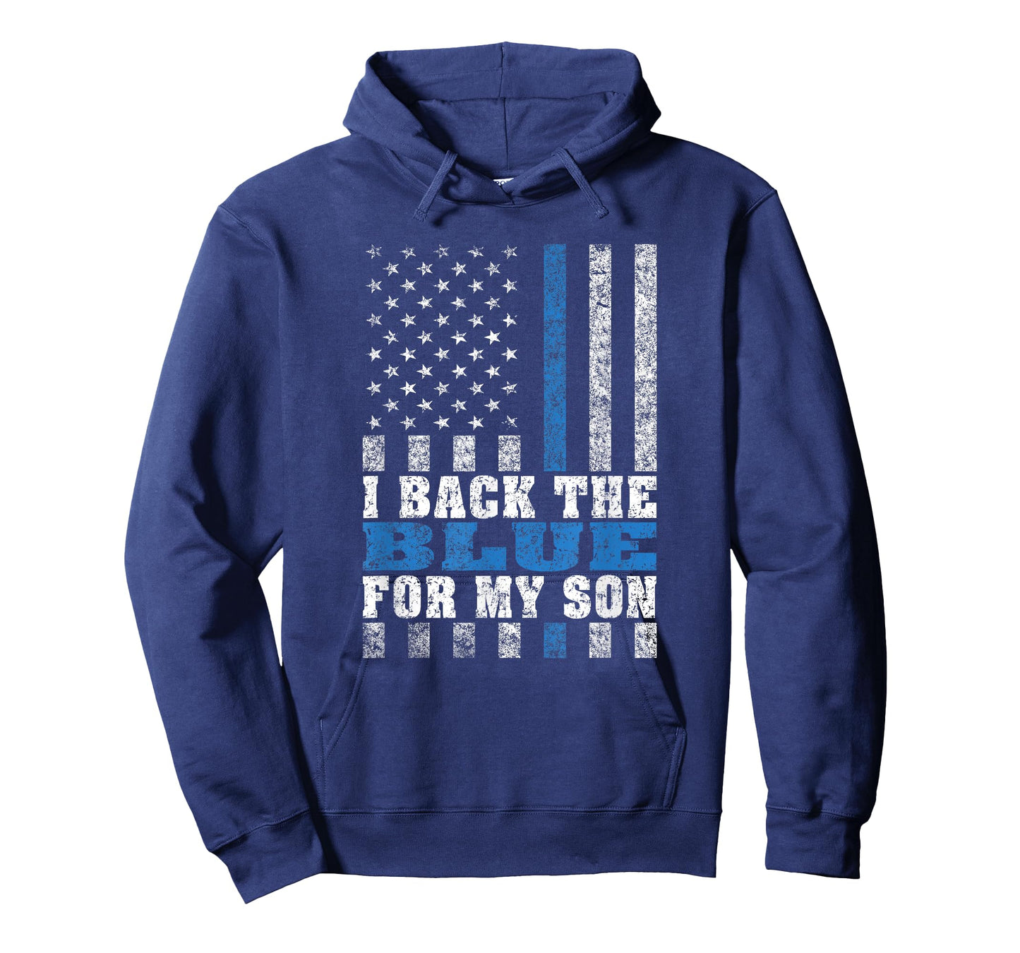 I Back The Blue For My Son Proud Police Mom Dad Parents Gift T-Shirt