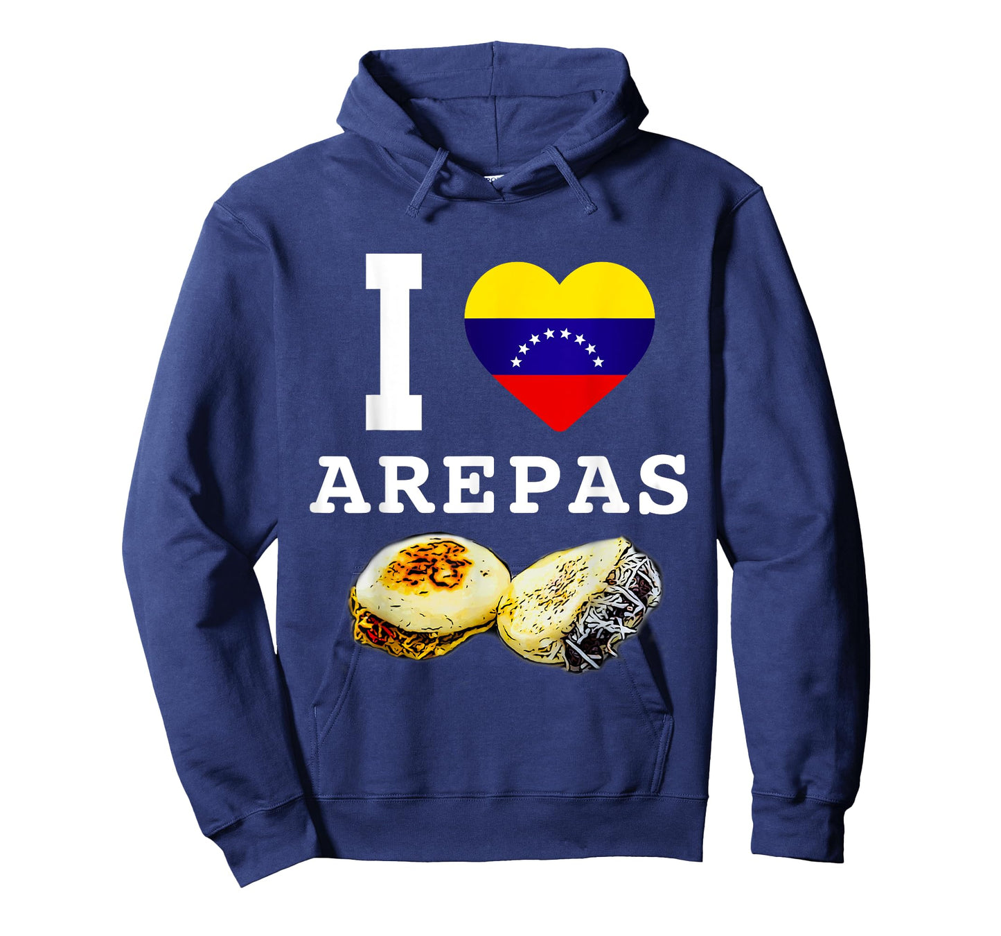 Funny Venezuela Food Flag Comida Venezolana I Love Arepas T-Shirt
