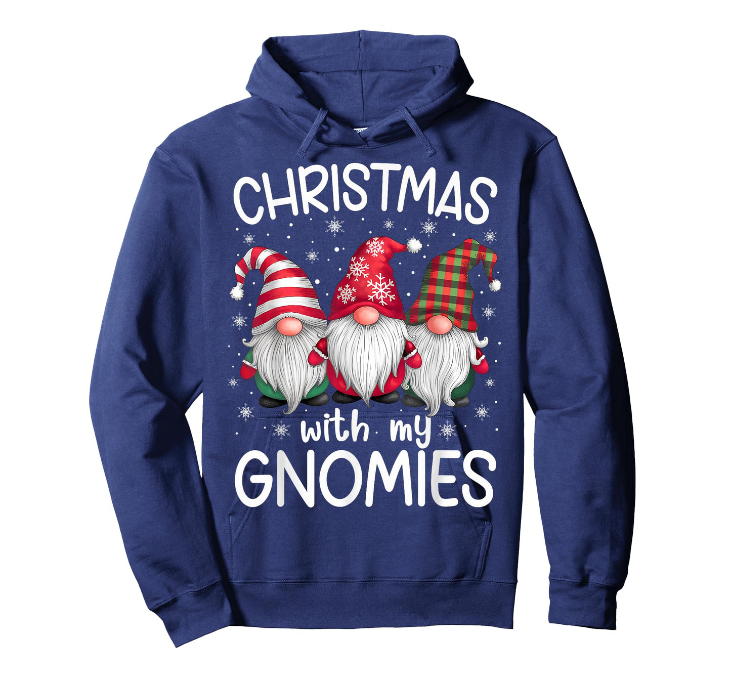 Gnome Family Christmas Men Women Kids Apparel Unisex-Adult Christmas Cartoon Gnome Winter Holiday T-Shirt Black Plaid, Stripe Long Sleeve T-Shirt Small