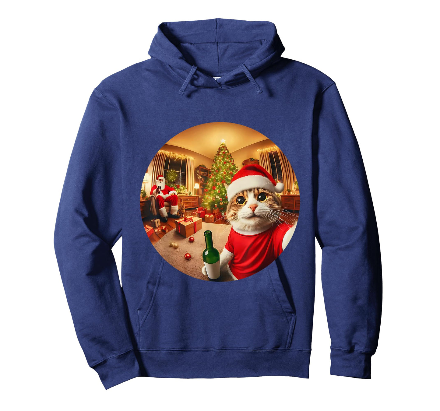 Funny Cat Selfie Racoon Santa Christmas Dog Trending T-Shirt
