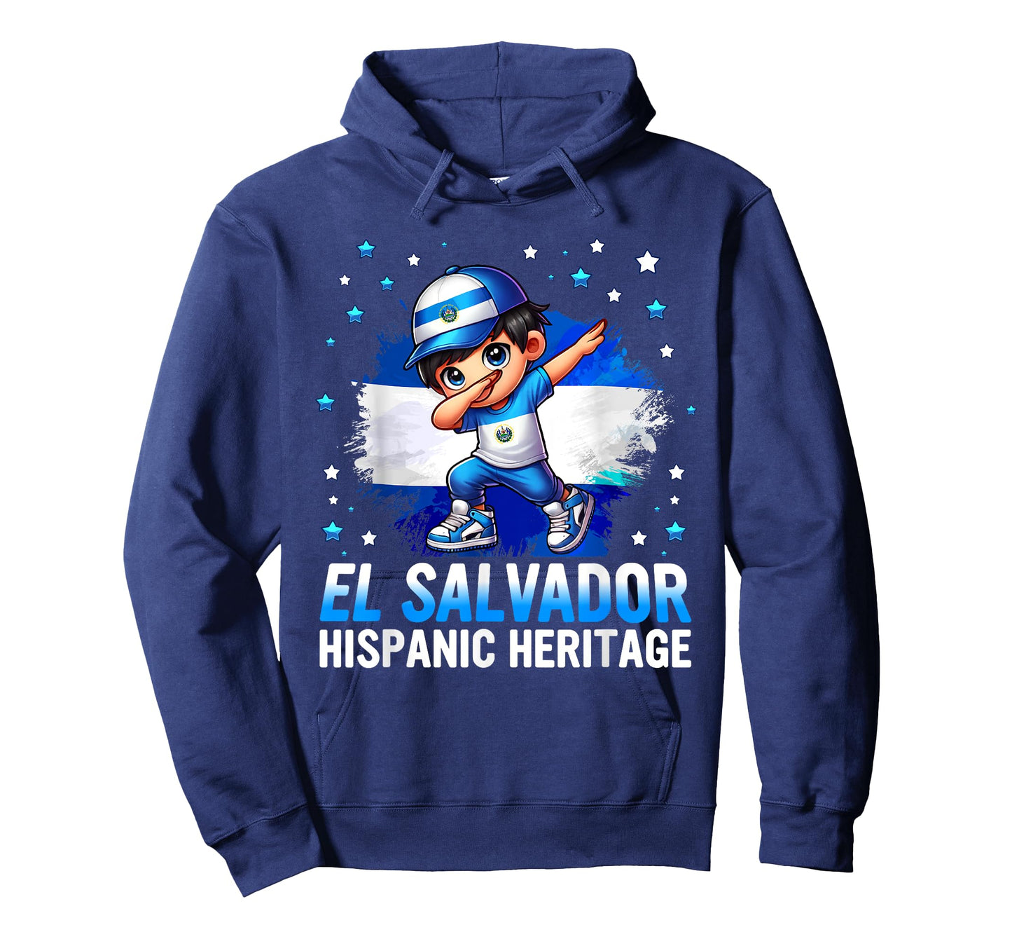 El Salvador Dabbing Kid Hispanic Heritage Salvadorian Roots T-Shirt