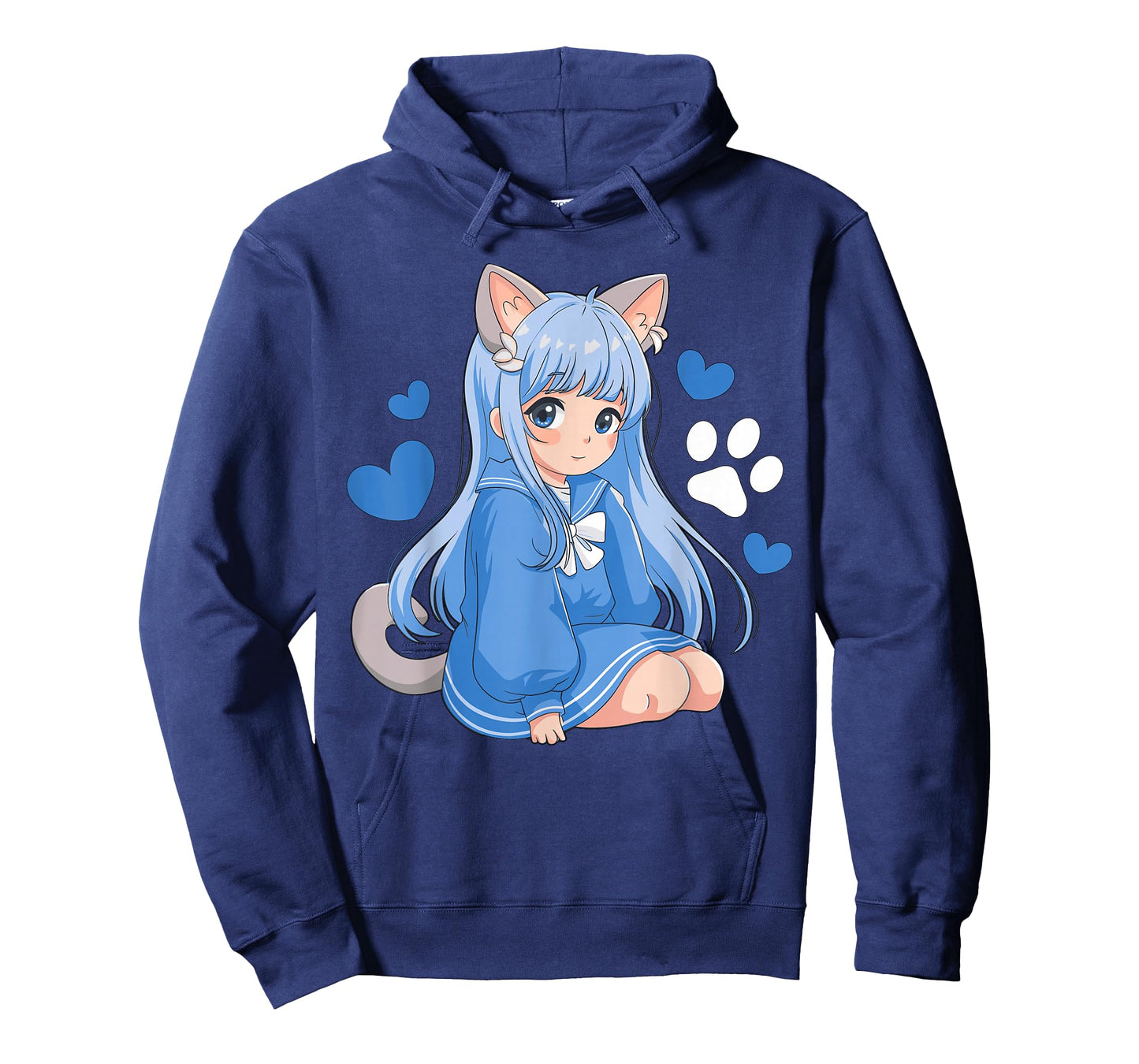 Magical and Funny Anime Girl Gifts Unisex-Kids Anime Cat Girl T-Shirt Black Small Classic Fit Short Sleeve Cotton Blend T-Shirt