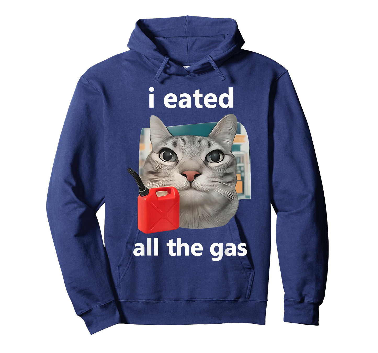 I Eated All The Gas Funny Cat Meme Sillycore T-Shirt