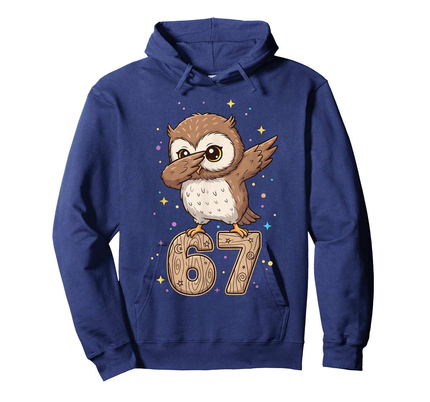 Dabbing Owl 67 Funny Six Seven Gen Z Slang Meme Cute T-Shirt