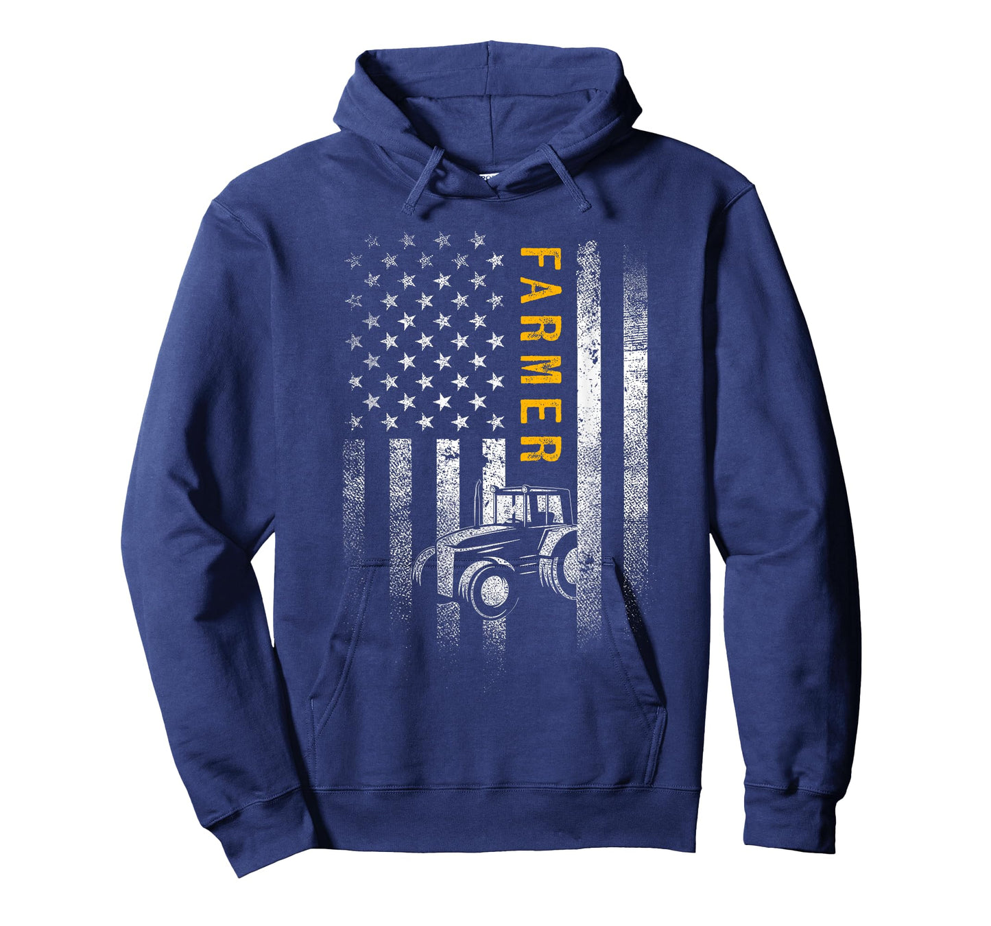 Tractor American USA Flag Funny Farmer Rancher Gifts Farming T-Shirt