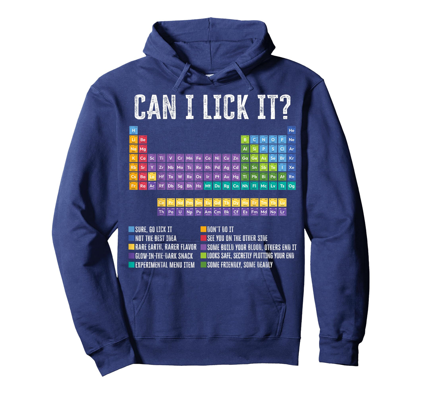 Can I Lick It Periodic Table Funny Chemistry Element Teacher T-Shirt