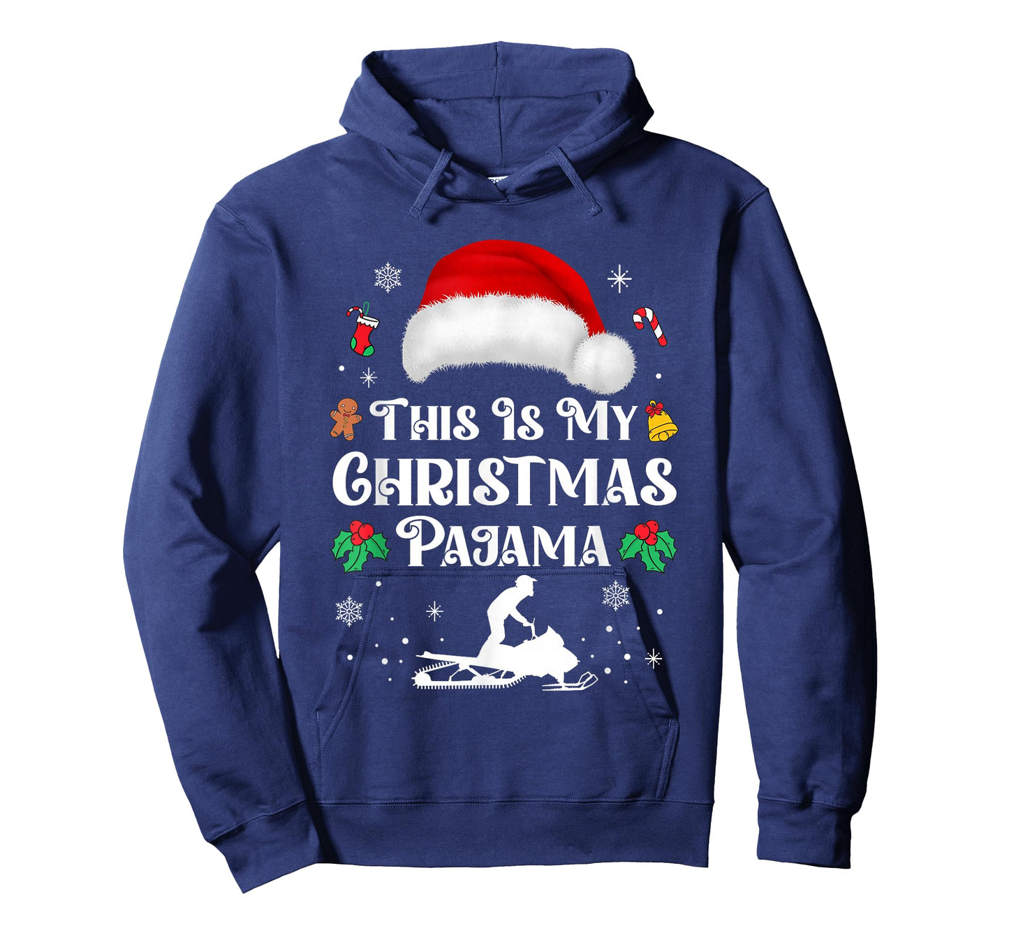 This Is My Christmas Pajama Snowmobile Funny Snowmobiling T-Shirt