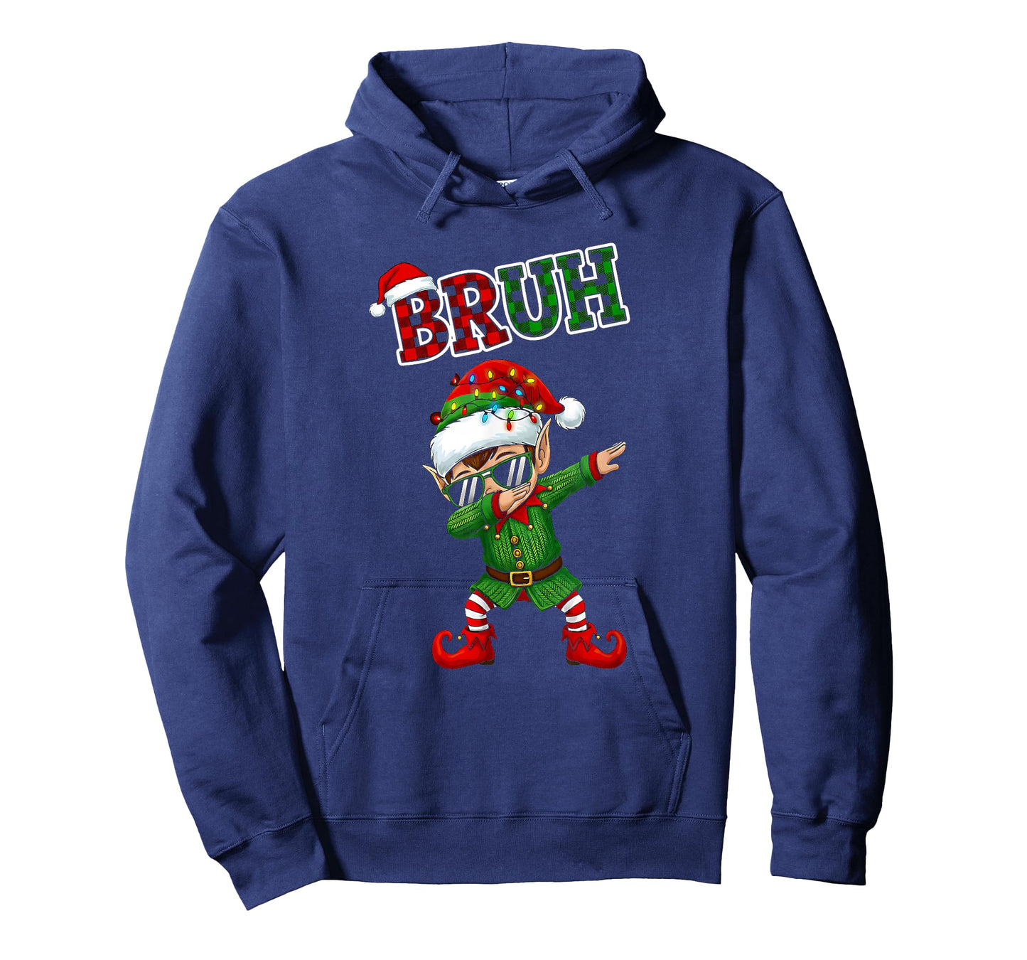 Bruh Dabbing Elf Funny Kids Years Pajamas Christmas Matching T-Shirt