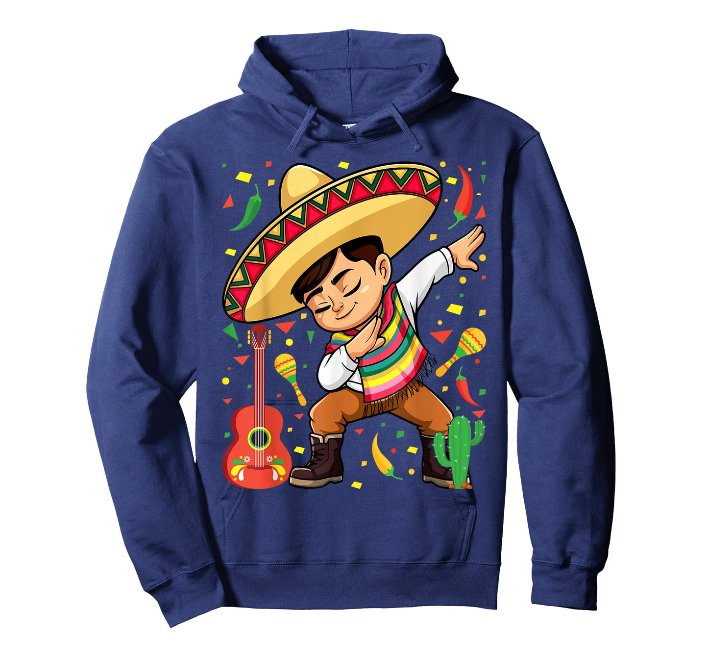 Mexican Boy Dabbing Poncho Cinco de Mayo T-Shirt