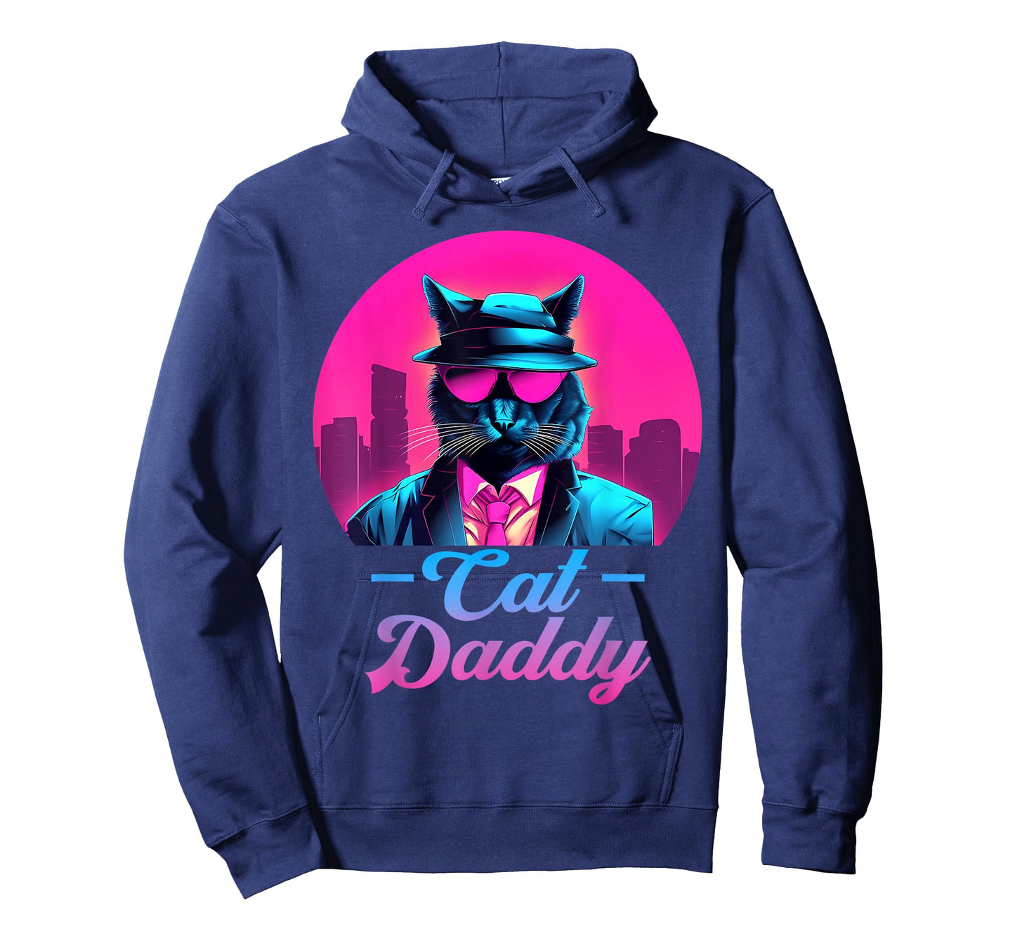 Cat Daddy Vintage Eighties 80s Style Cat Dad Men T-Shirt