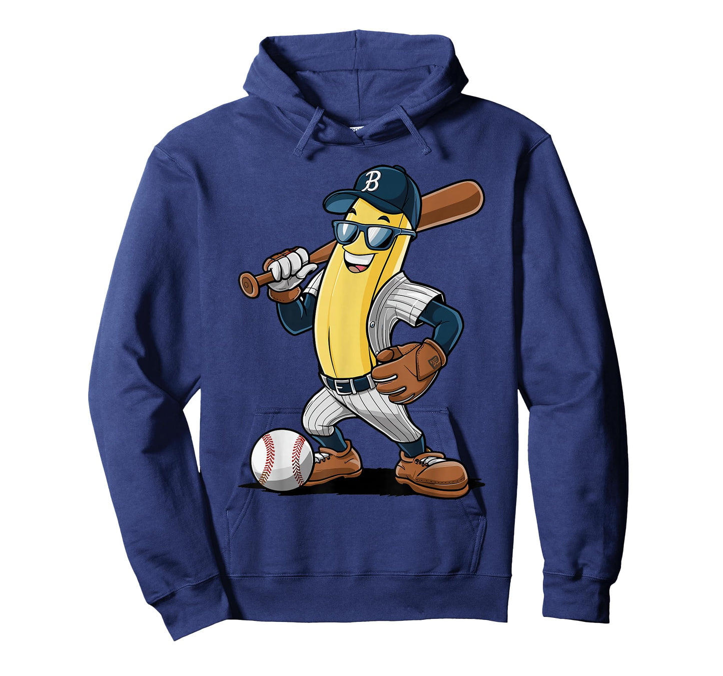 Banana Softball Sport Fruit Cute Banana Baseball Player T-Shirt