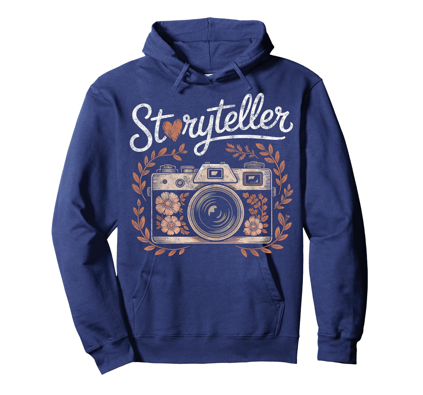 Vintage Photo Camera Flowers Tee Storyteller Photographer T-Shirt