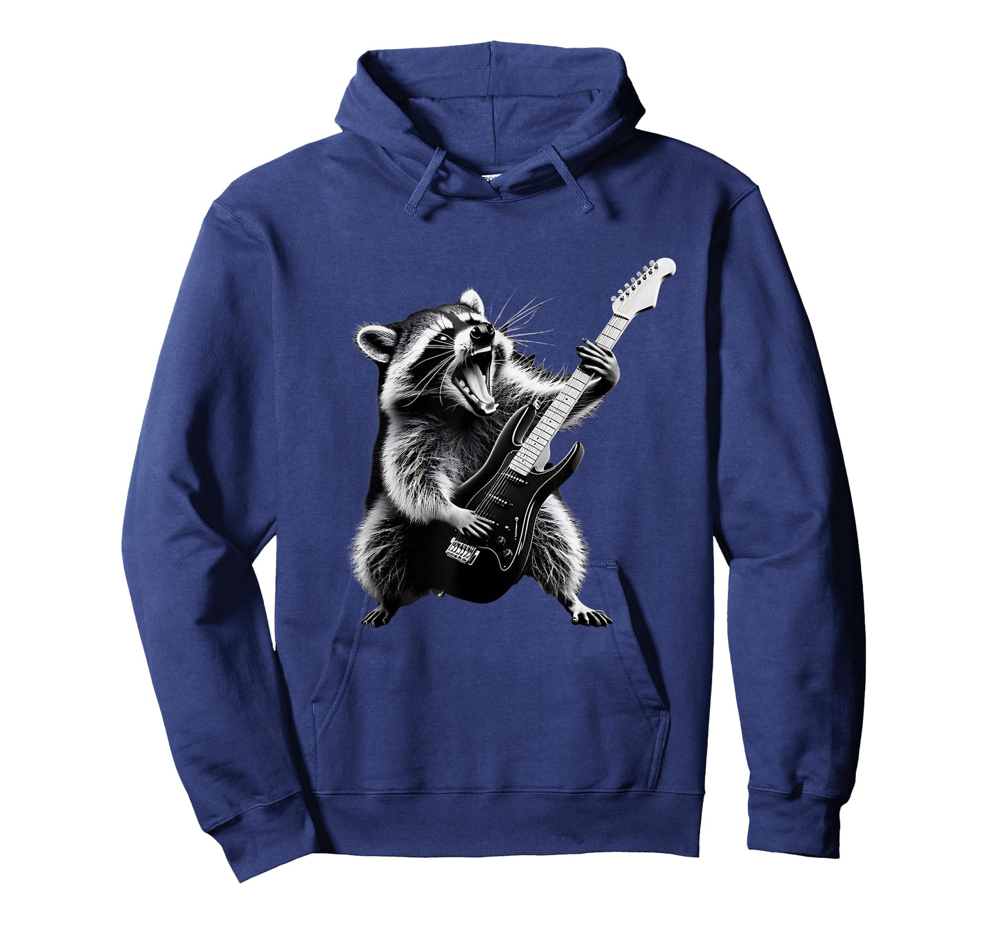 Rock Raccoon Playing Guitar Men Women Kids Funny Raccoon T-Shirt