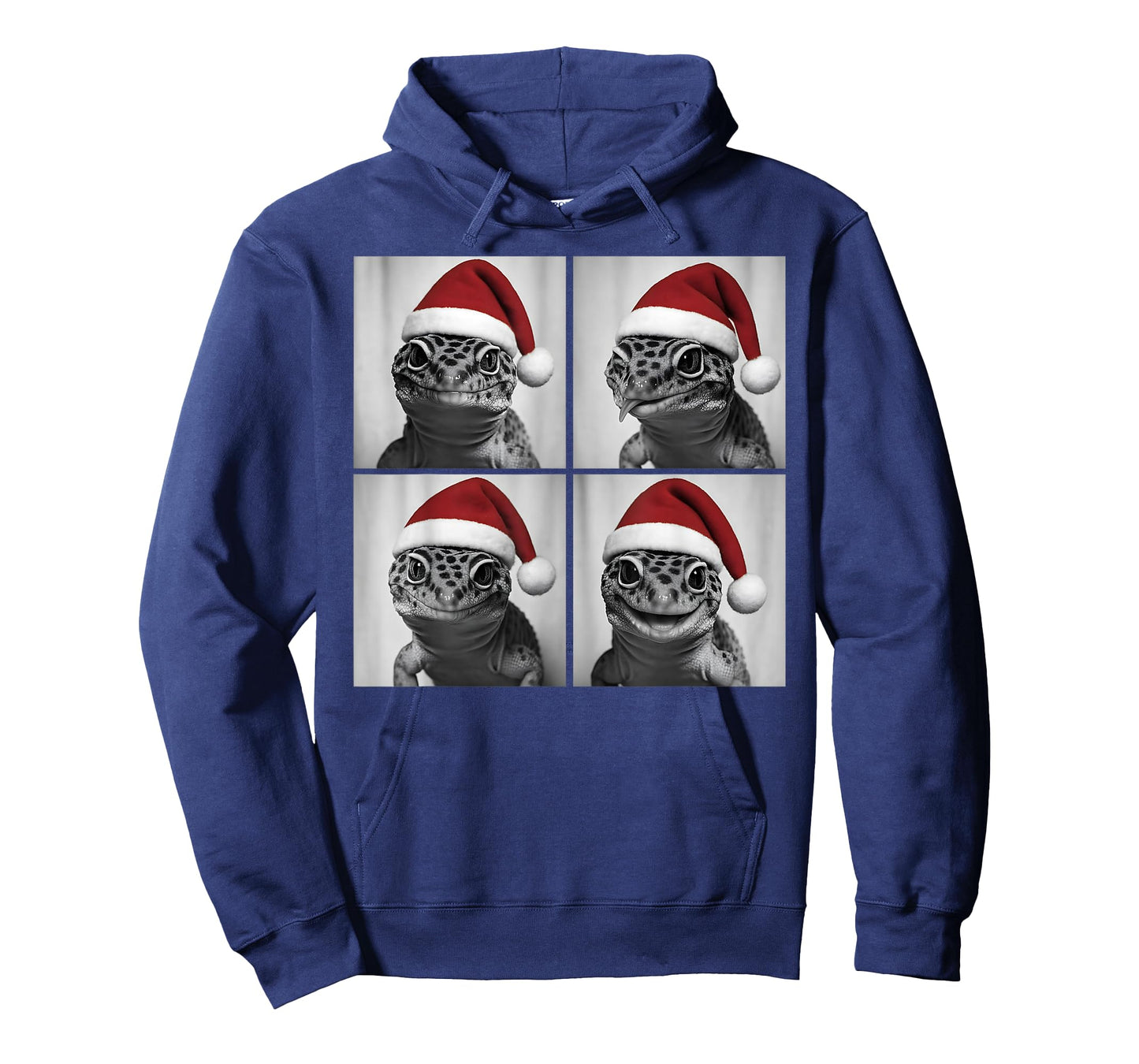 Funny Christmas Leopard Gecko Santa Photo Booth T-Shirt