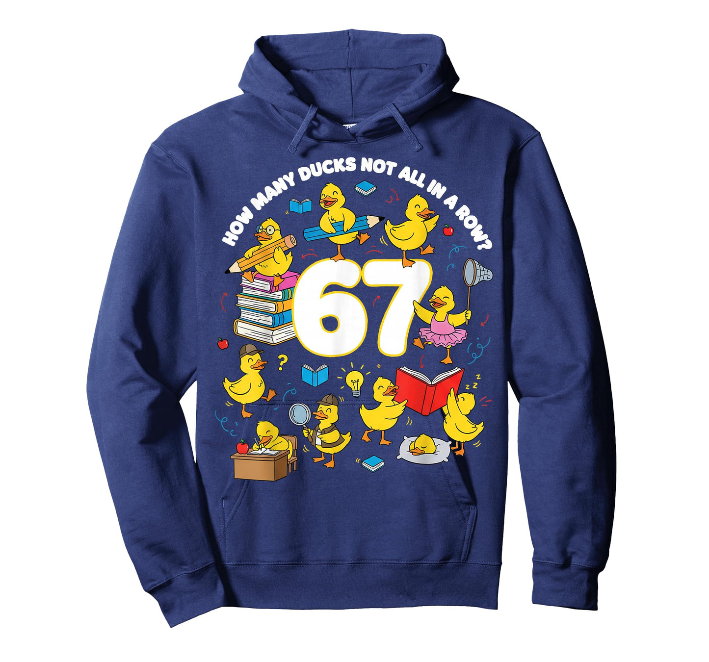 Teacher Six Seven Meme 67 Funny Teacher Duck in A Row T-Shirt