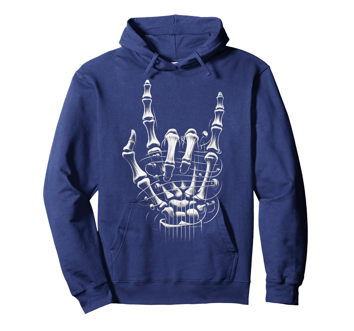 Rock On Skeleton Hand Guitar Rock & Roll Punk Rock Band T-Shirt