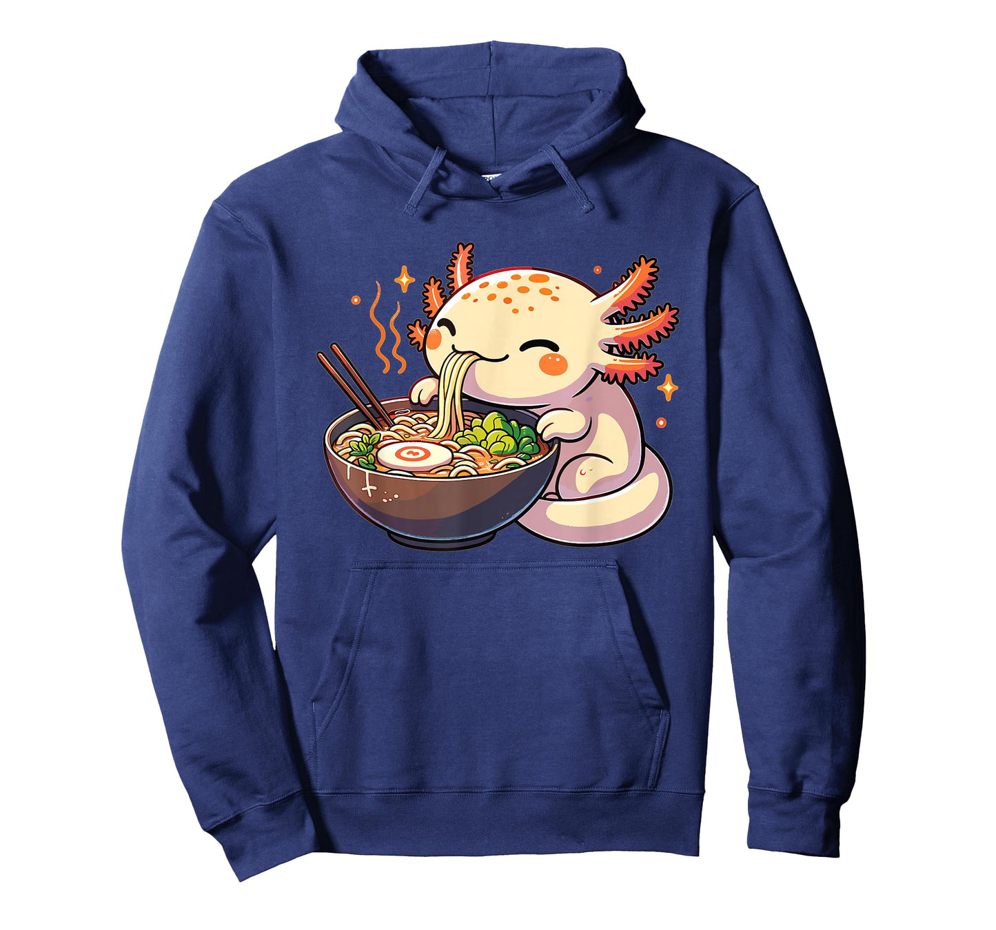 Cute Axolotl Eats Ramen Noodles Axolotls Ramen T-Shirt