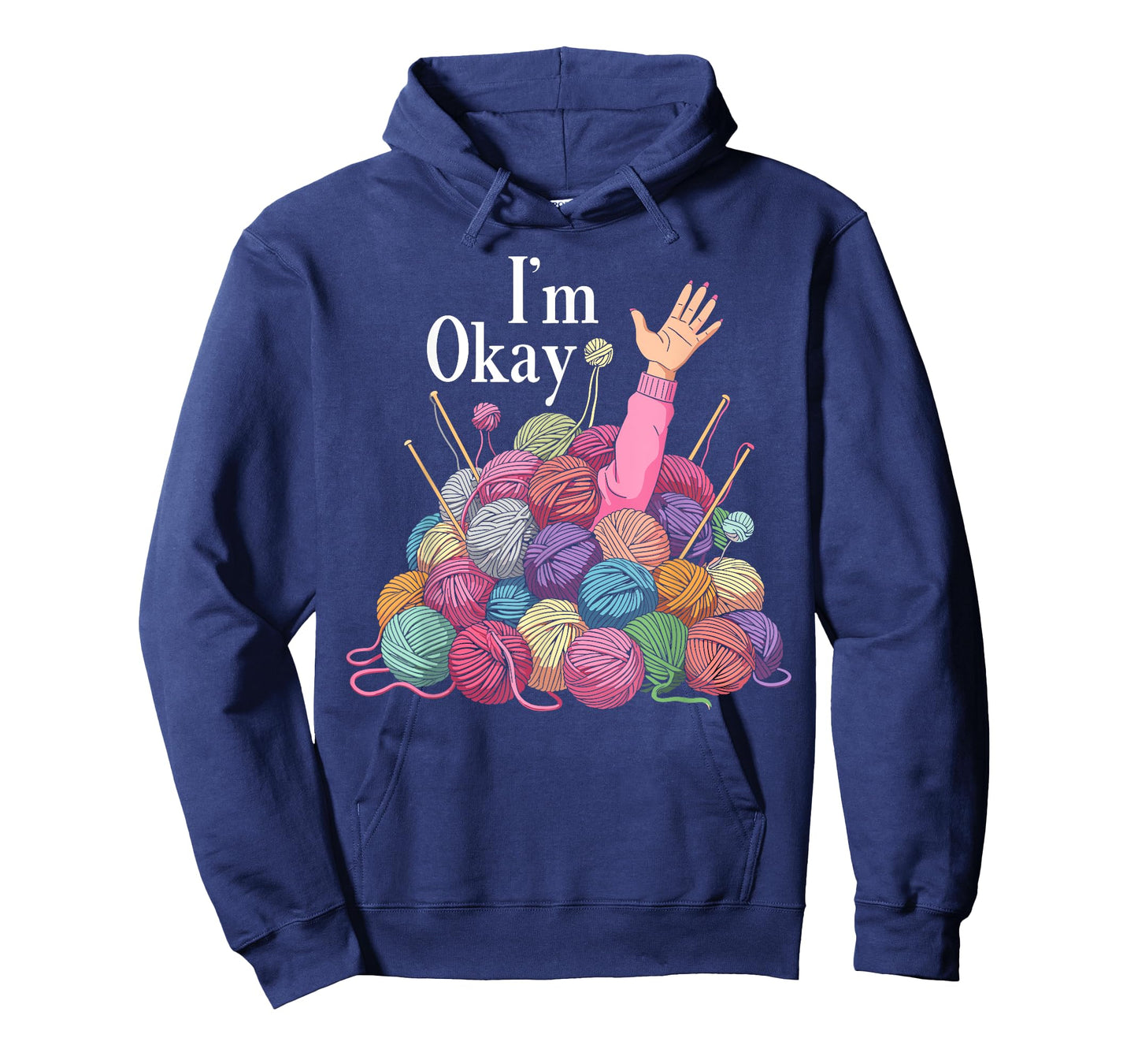 Im okay crochet for women funny knitting I'm okay yarn T-Shirt