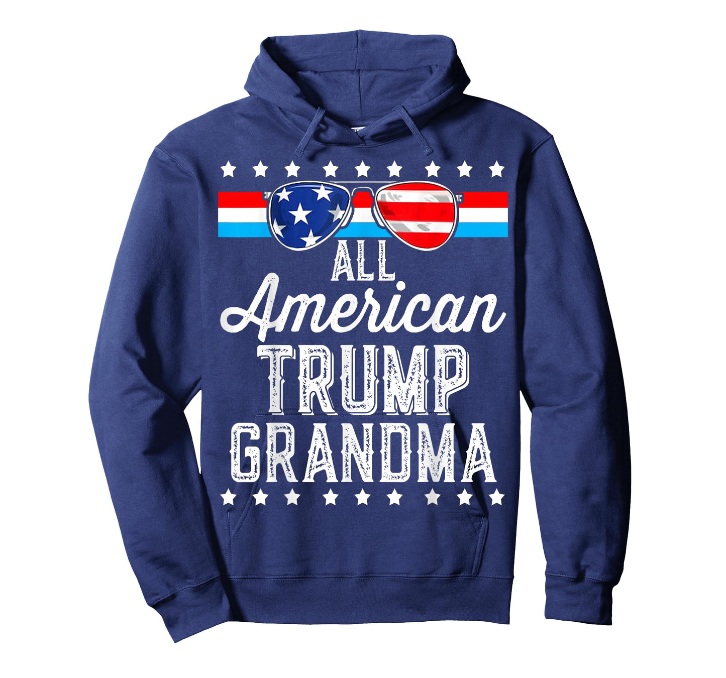 All American Trump Grandma American Flag Sunglasses Trump T-Shirt