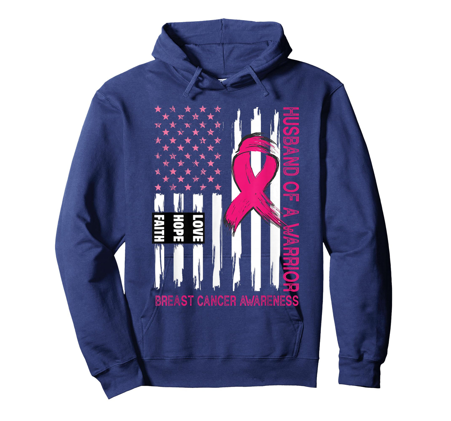 Husband Of A Warrior Breast Cancer Awareness Support Squad T-Shirt