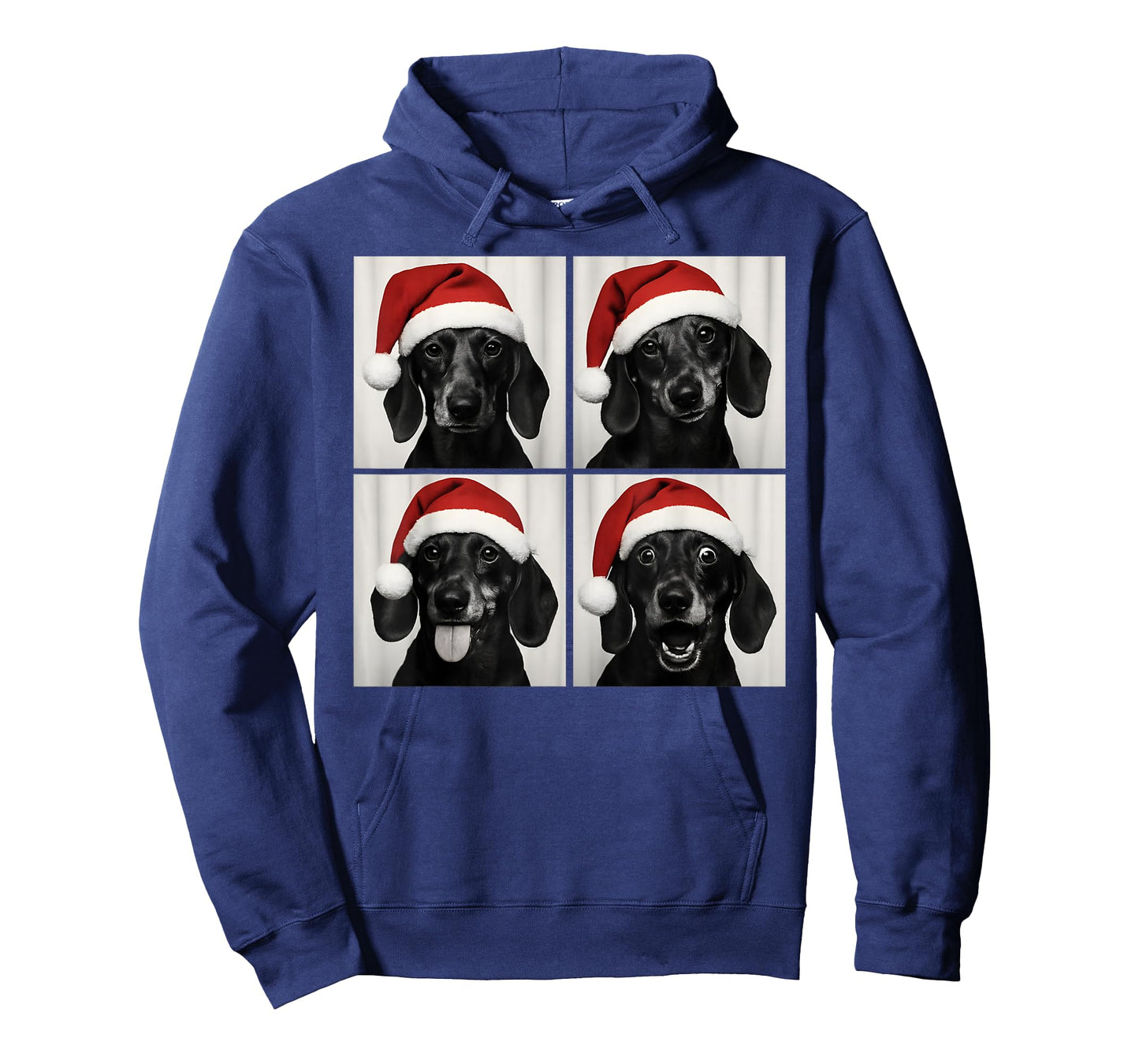 Funny Christmas Dachshund Santa Weiner Dog Lover Photo Booth T-Shirt