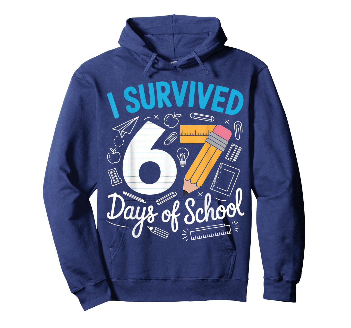 I Survived 67 Days of School Funny Meme Teacher Student T-Shirt