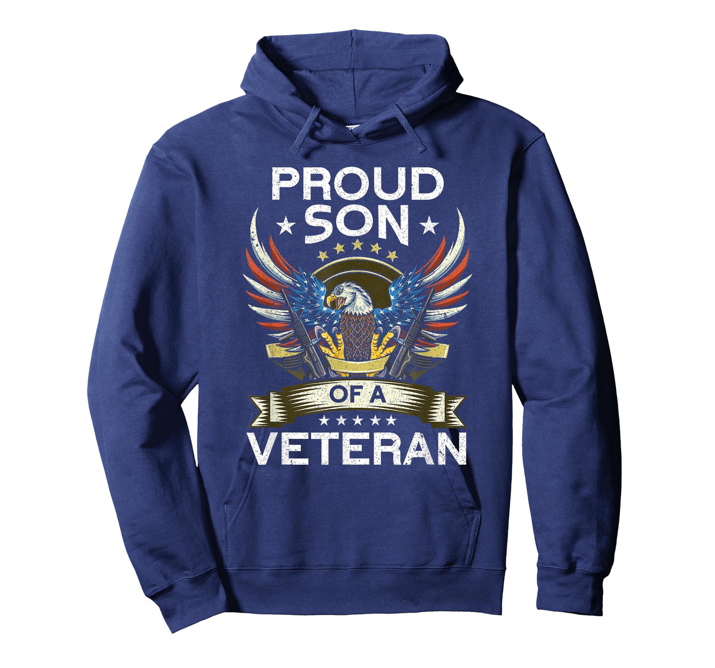 Proud Son Of A Veteran | USA Flag Proud American Veteran Son T-Shirt