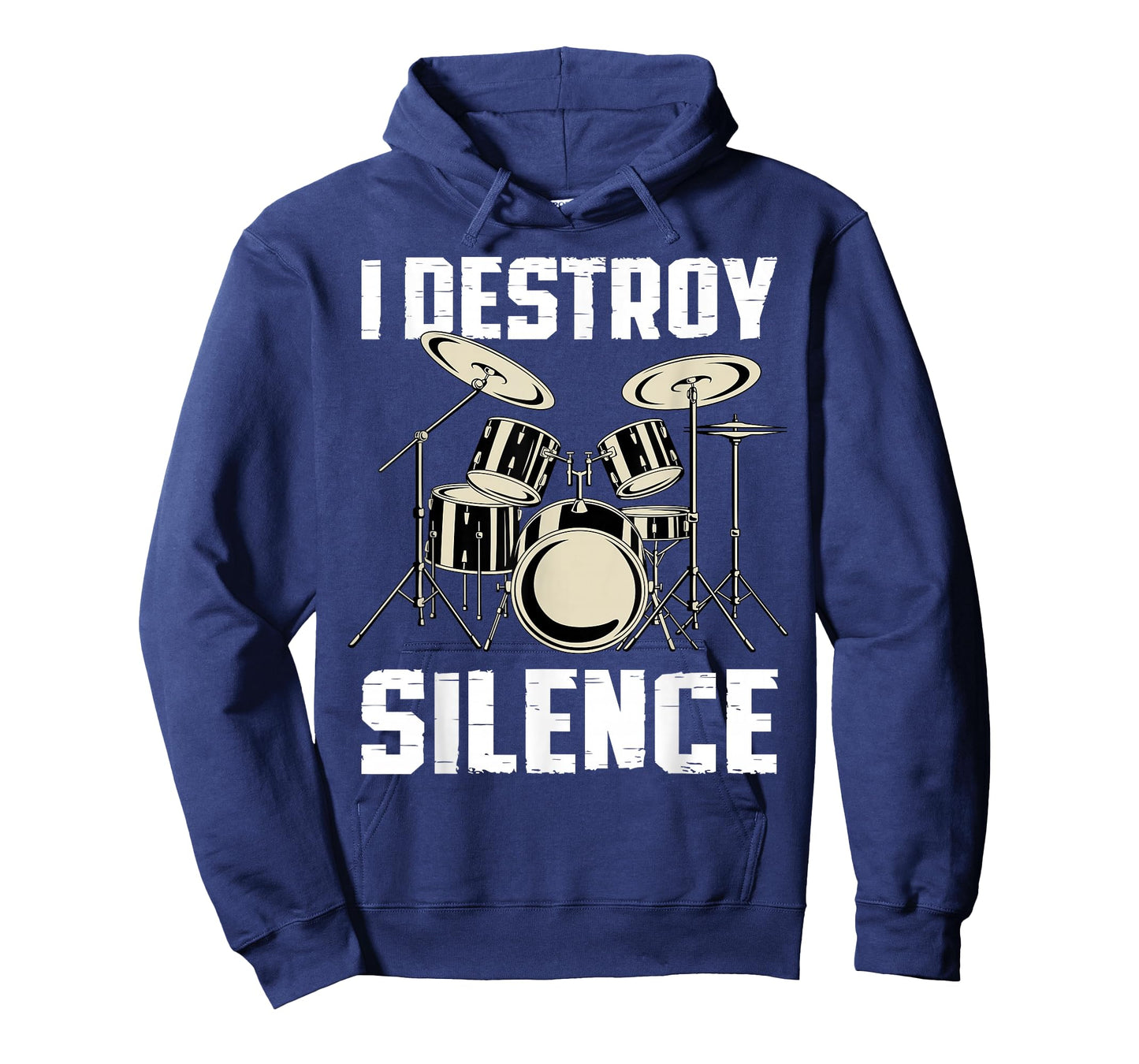 I Destroy Silence Drums Funny Percussionist Drumset Drummer T-Shirt