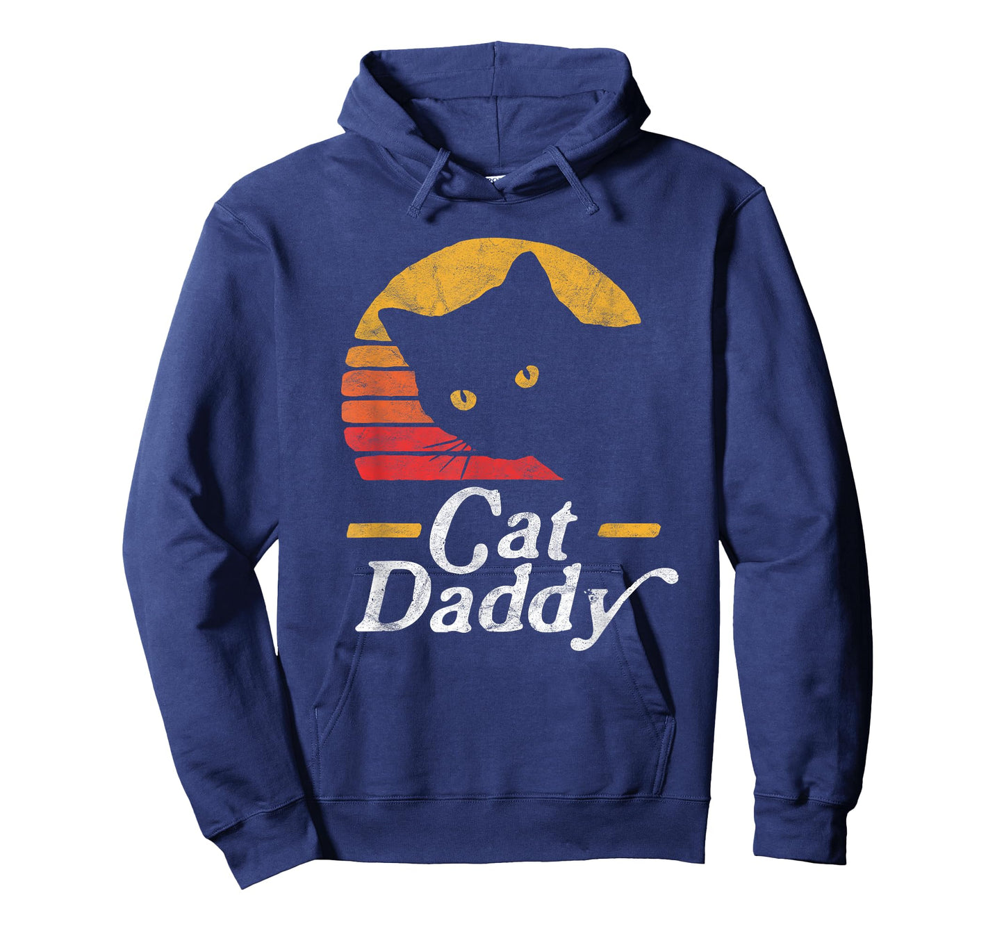 Cat Daddy Vintage Eighties Style Cat Retro Distressed T-Shirt