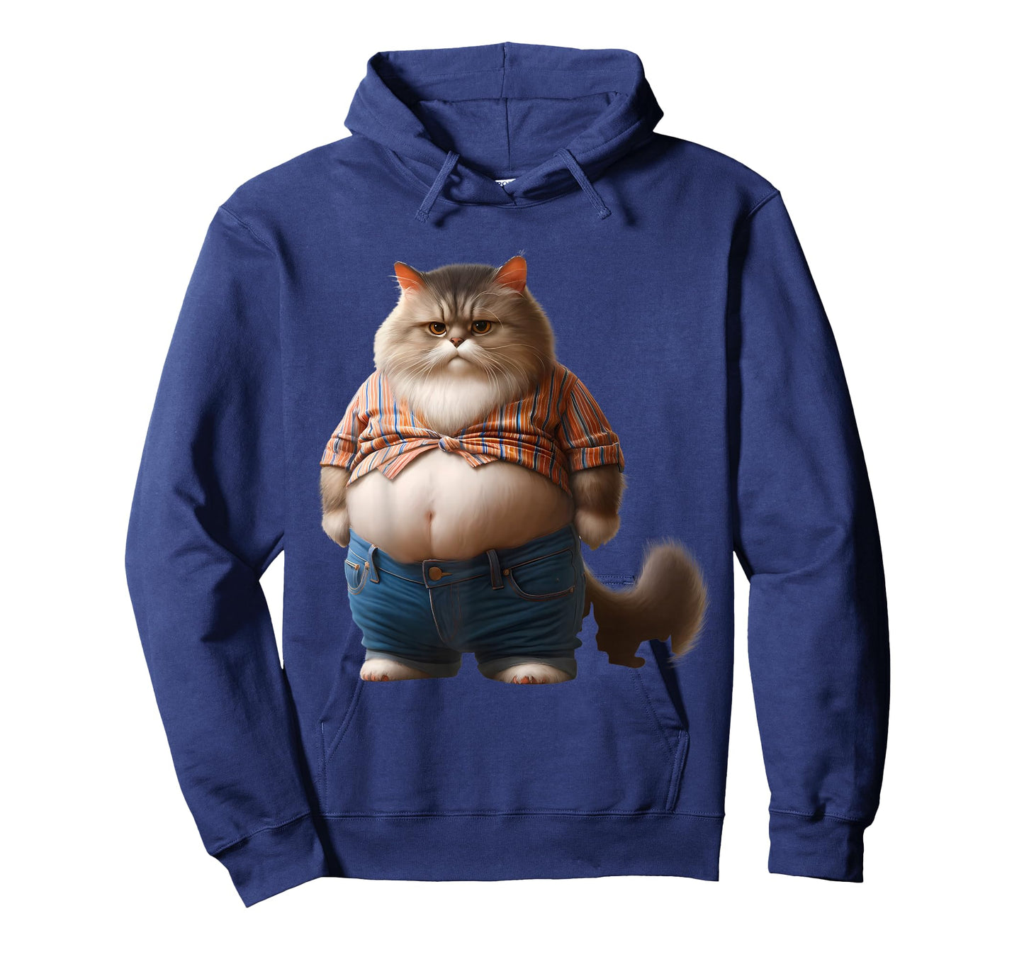 Funny Fat Cat Graphic Fat Kitten Design Chubby Cat Lover T-Shirt, Small, Black