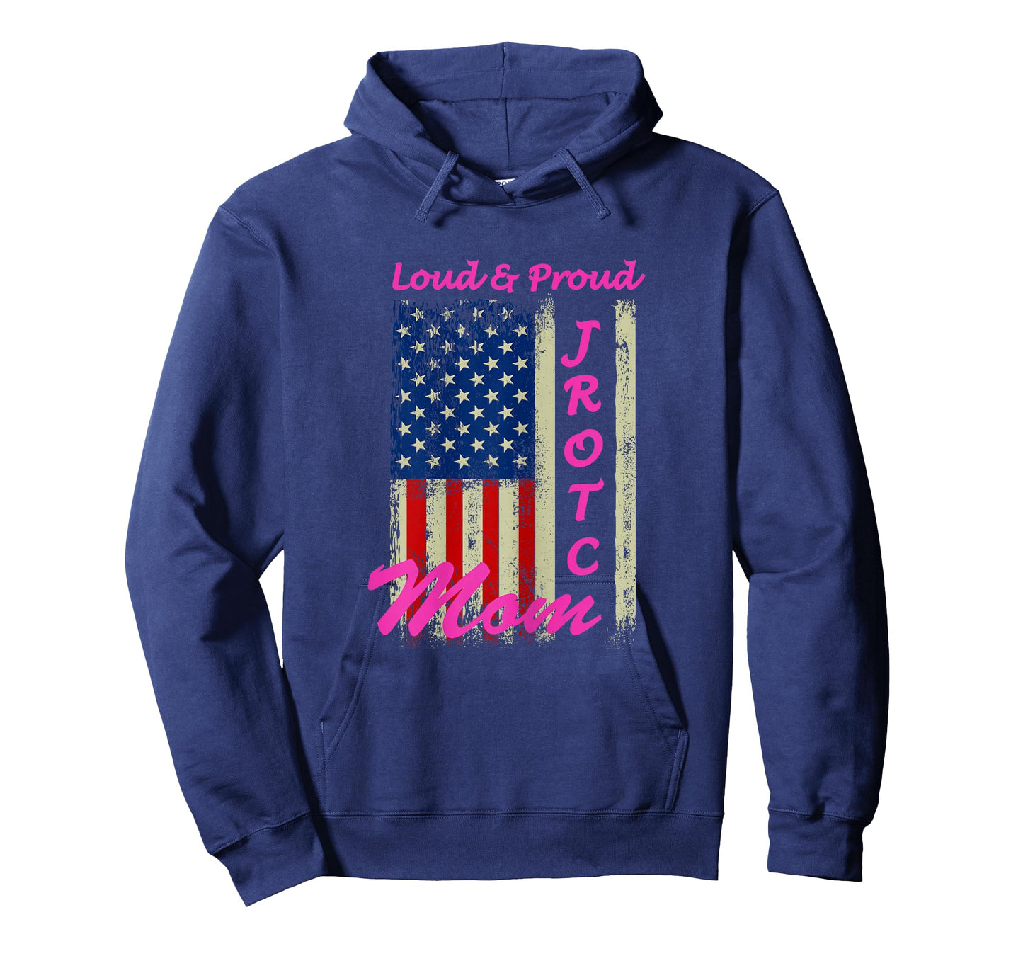 Funny Loud & Proud JROTC Mom Proud Mothers Military Support T-Shirt